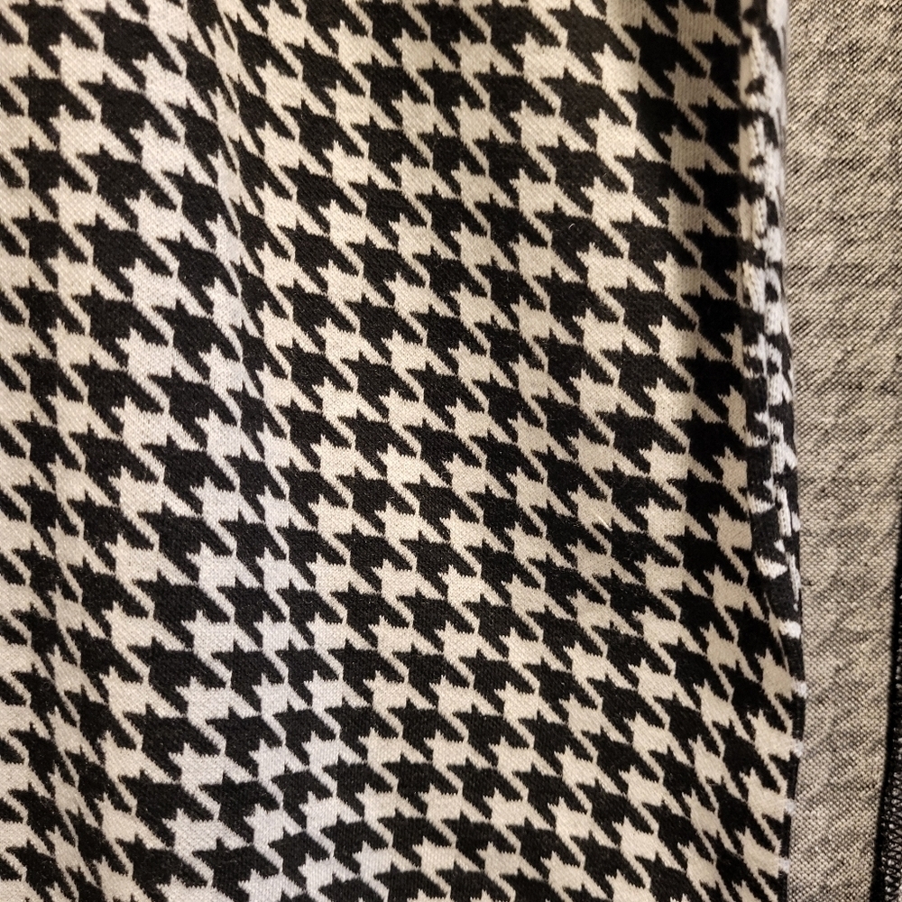 Philosophy Republic Clothing Cardigan Black and White Houndstooth Size Medium - Picture 3 of 6